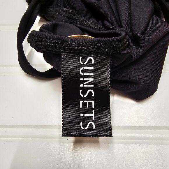 SUNSETS Swimsuit One Piece Size Small BLack - Picture 4 of 5